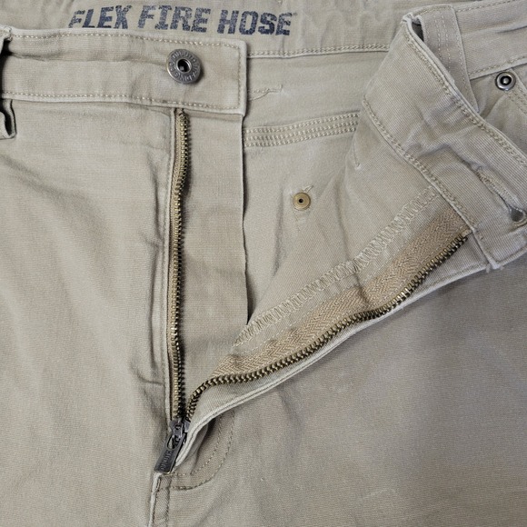 Duluth Trading Flex Fire Hose Cargo Shorts Mens 42 Tan Relaxed Fit Work Heavy - Picture 10 of 11